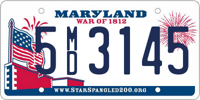 MD license plate 5MD3145
