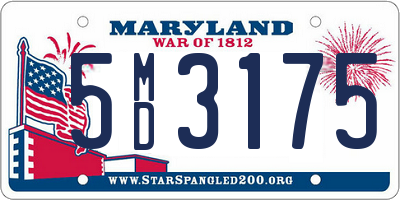 MD license plate 5MD3175