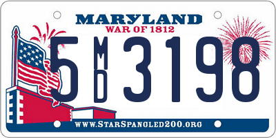 MD license plate 5MD3198