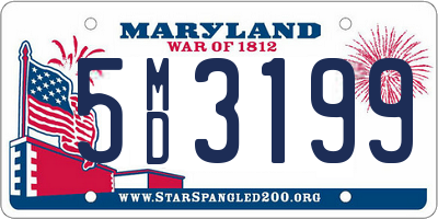 MD license plate 5MD3199