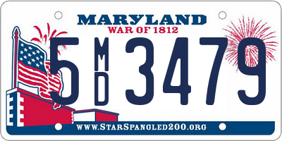 MD license plate 5MD3479