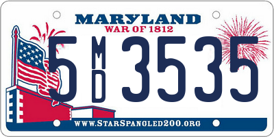 MD license plate 5MD3535