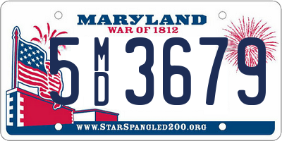 MD license plate 5MD3679