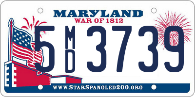 MD license plate 5MD3739