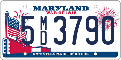 MD license plate 5MD3790