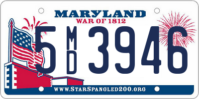 MD license plate 5MD3946