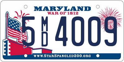 MD license plate 5MD4009