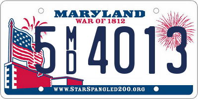 MD license plate 5MD4013