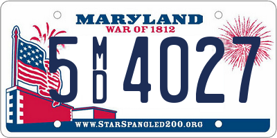 MD license plate 5MD4027