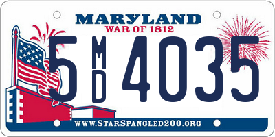 MD license plate 5MD4035