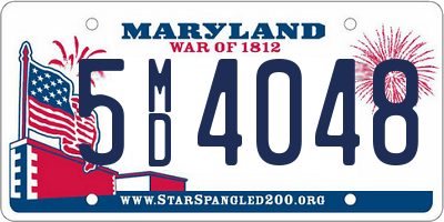 MD license plate 5MD4048