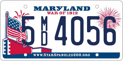 MD license plate 5MD4056