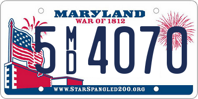 MD license plate 5MD4070