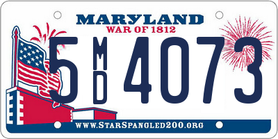 MD license plate 5MD4073