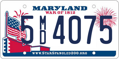 MD license plate 5MD4075