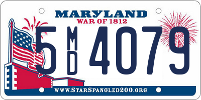 MD license plate 5MD4079