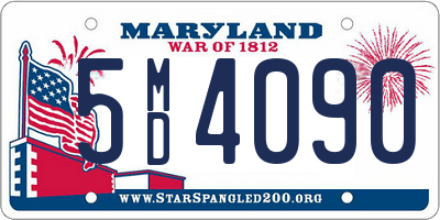 MD license plate 5MD4090