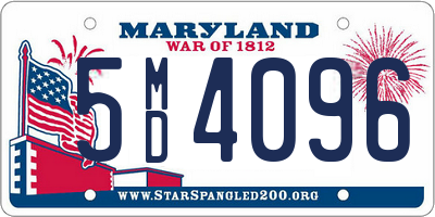MD license plate 5MD4096