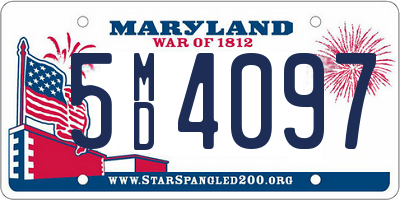 MD license plate 5MD4097