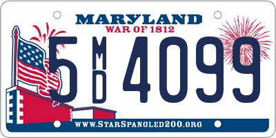 MD license plate 5MD4099