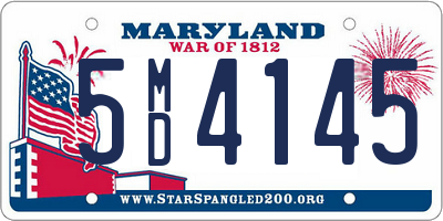 MD license plate 5MD4145