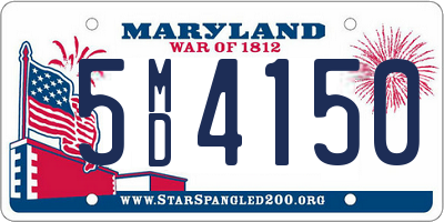 MD license plate 5MD4150