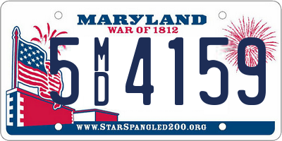 MD license plate 5MD4159