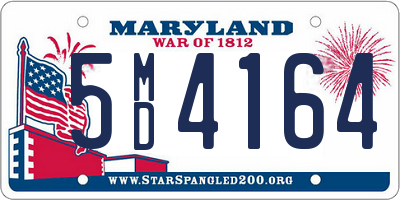 MD license plate 5MD4164