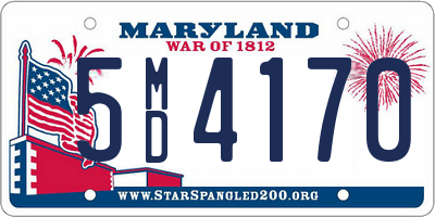 MD license plate 5MD4170