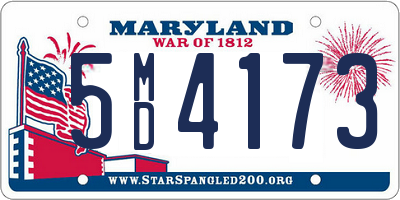 MD license plate 5MD4173