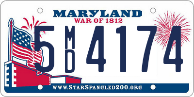 MD license plate 5MD4174