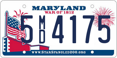 MD license plate 5MD4175