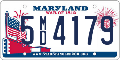 MD license plate 5MD4179