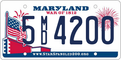 MD license plate 5MD4200