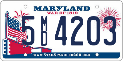 MD license plate 5MD4203