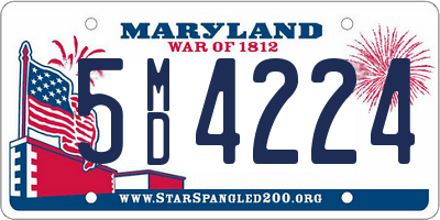 MD license plate 5MD4224