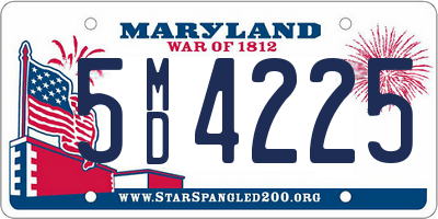 MD license plate 5MD4225