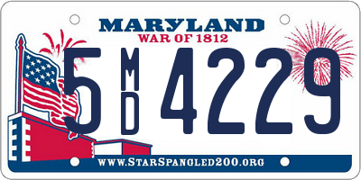 MD license plate 5MD4229