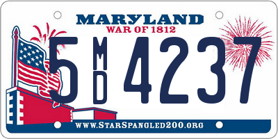 MD license plate 5MD4237