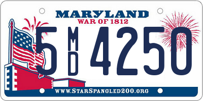 MD license plate 5MD4250