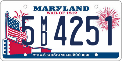 MD license plate 5MD4251