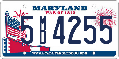 MD license plate 5MD4255