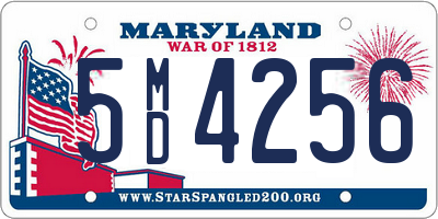 MD license plate 5MD4256