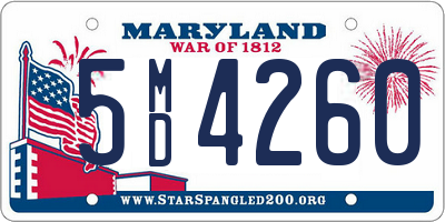 MD license plate 5MD4260