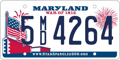 MD license plate 5MD4264