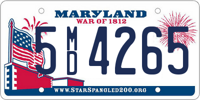 MD license plate 5MD4265