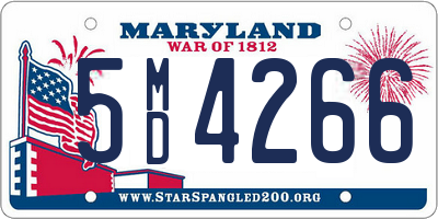 MD license plate 5MD4266