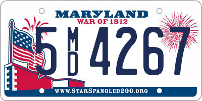 MD license plate 5MD4267