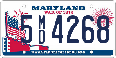 MD license plate 5MD4268