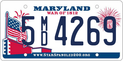 MD license plate 5MD4269